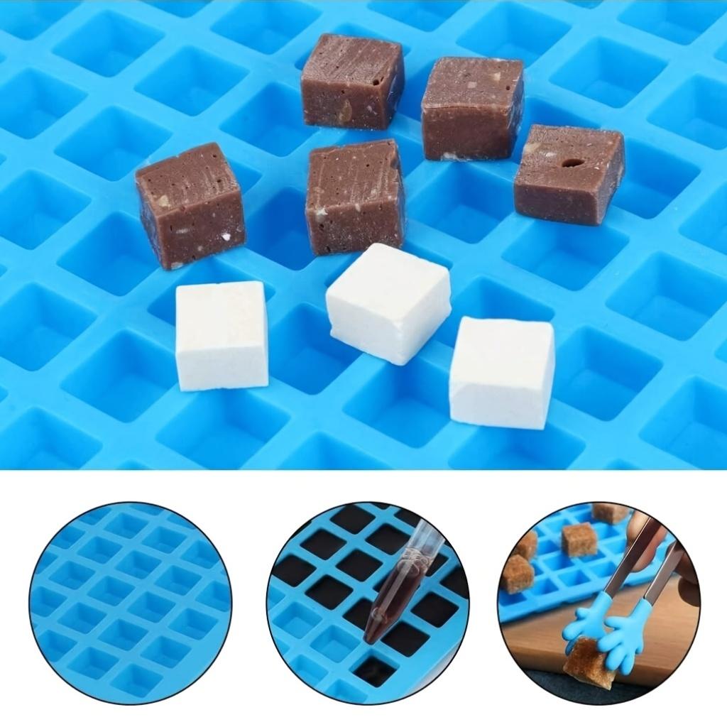 126 Grid Ice Cube Silicone Mold for Making Square Candies-Ideal for Hard Candy,Chocolate,Gummies,Caramel,Ganache,And Ice Cubes