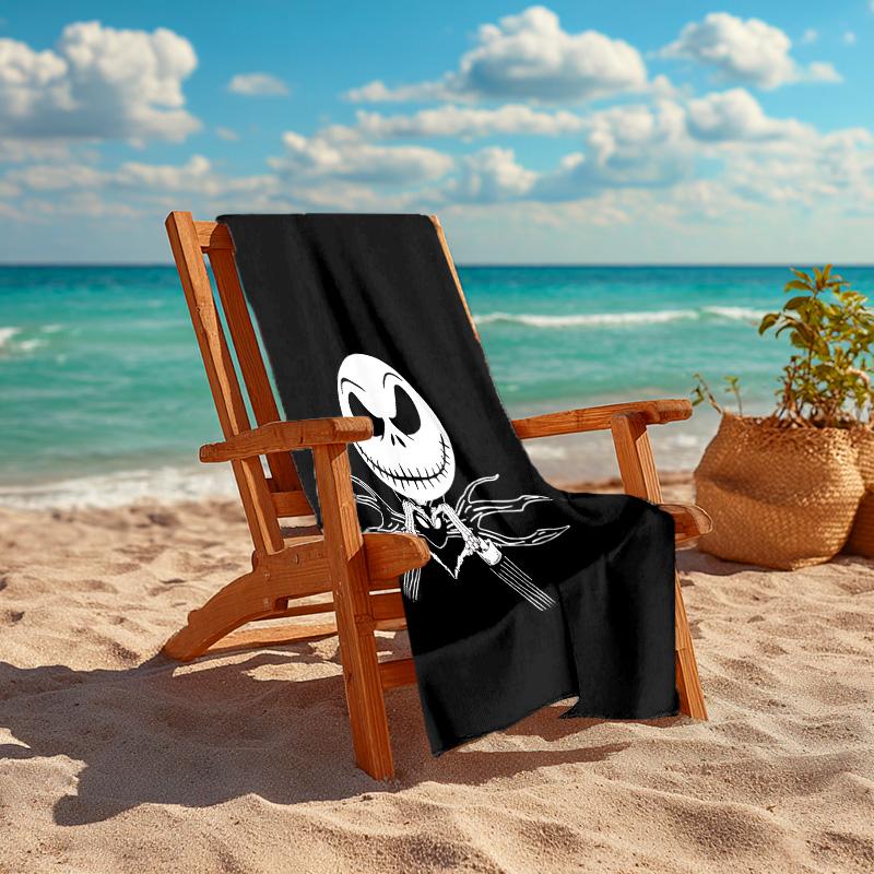 1pc Skull Crossbones Artwork Microfiber Beach Towels Quick Dry Towel Sand Beach Towels Pool for Travel Swim Pool. S729012