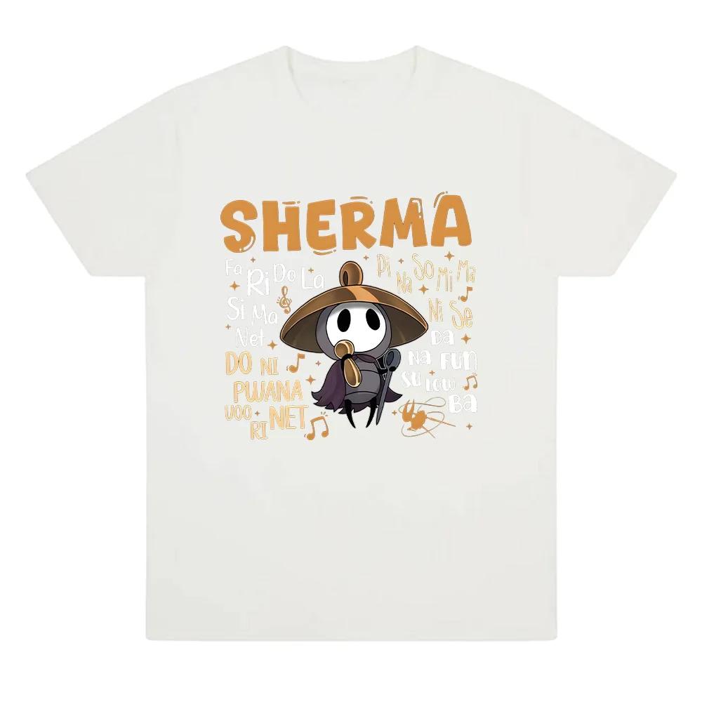 

Sherma Song T-shirts Hollow Knight Silksong Funny Game Quote Tees Harajuku Cartoon Print T Shirts Unisex Casual Clothes 4XL