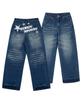 Pantalons Larges en Denim avec Impression sur le Dos VENHIT