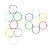 New Outdoor Kids Funny Physical Training Sport Toys Lattice Jump Ring Set Game 10 Hoops 10 Connectors for Park Play Boys Girls