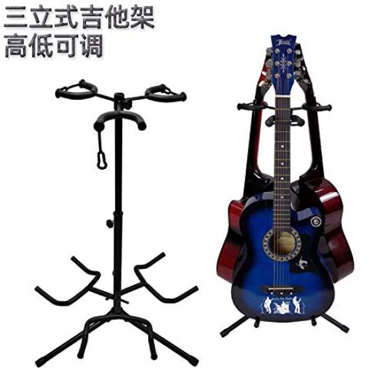Fangzi Adjustable Stand with 3 Holders for and Bass Stringed Floor Tripod Bracket Multi-Guitar Acoustic, Electric, Guitars, Instruments,