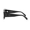 Celine Logo Mirrored Leg Irregular Shape Sunglasses Unisex Sunglasses Black CL40277I01A