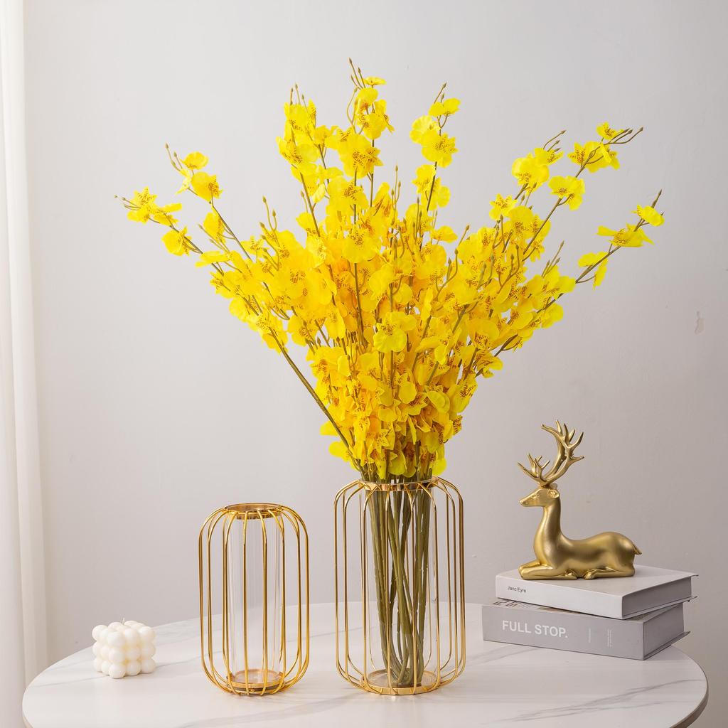 Dancing Orchid High-Quality Artificial Floral Arrangement for Living Room and Dining Table Decoration