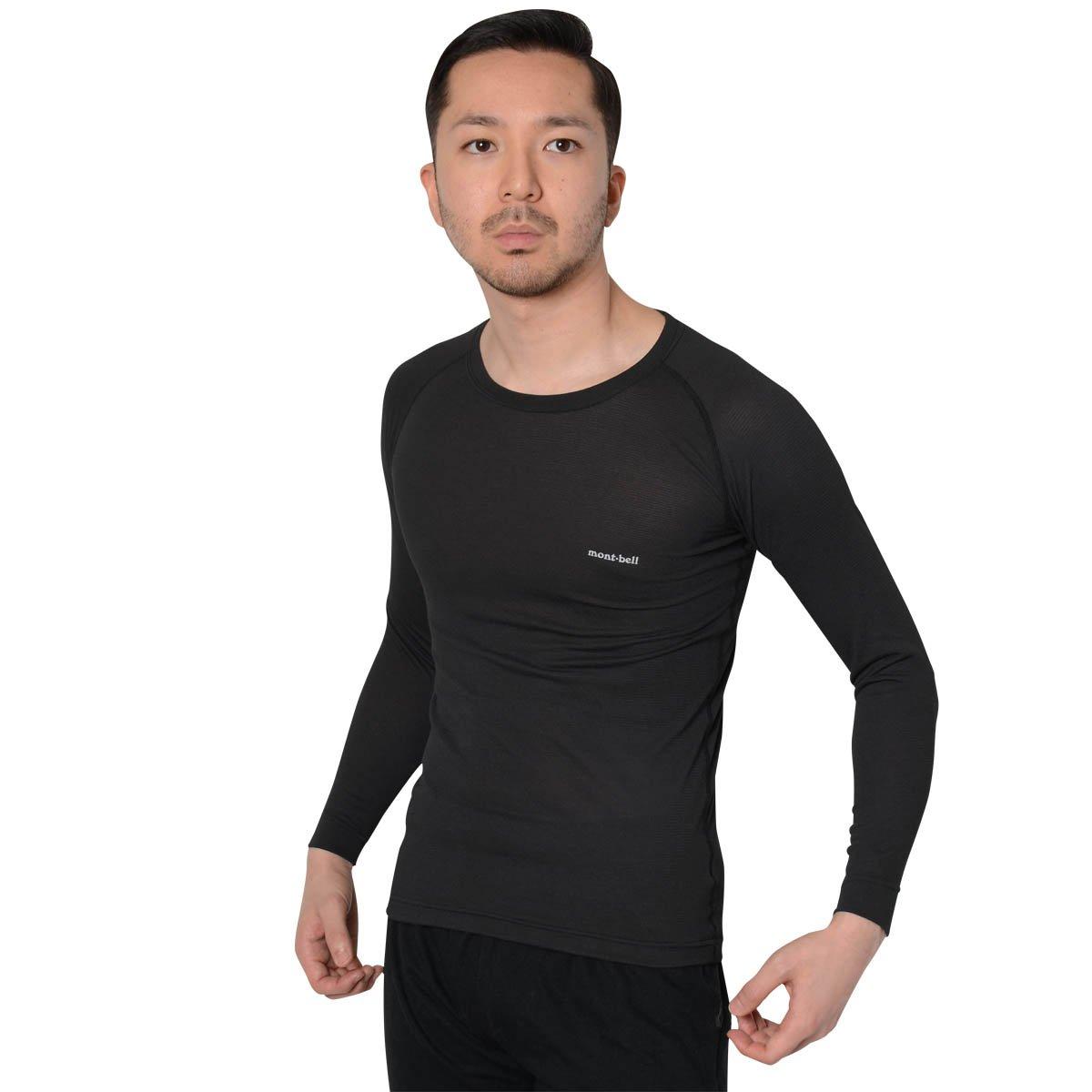 mont-bell geoline L.W. round neck shirt Men s black XS