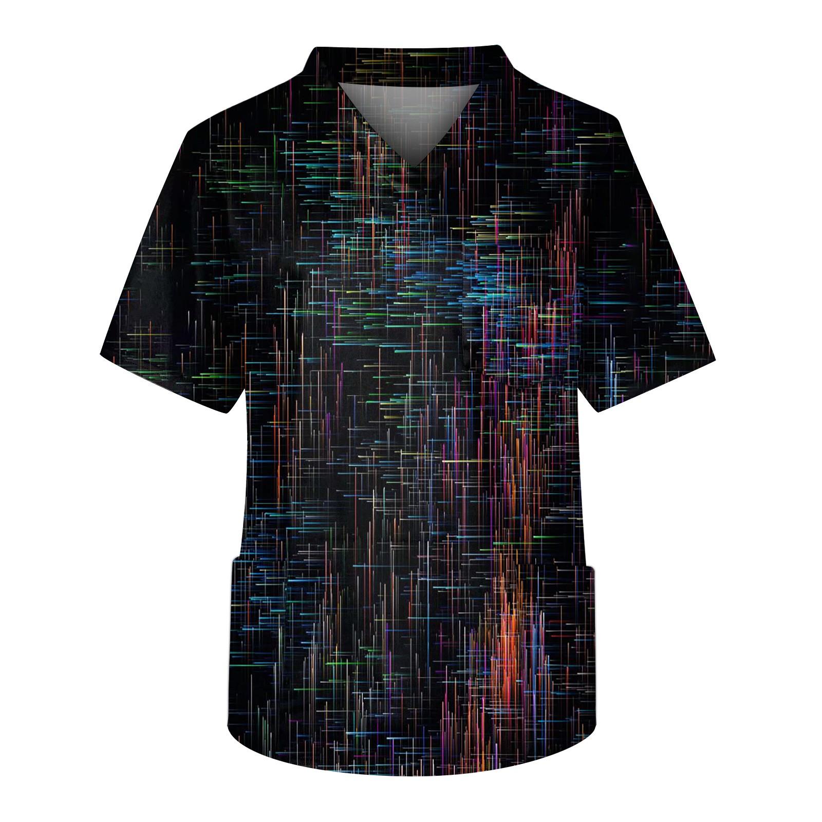 

Мужской топ с коротким рукавом и V-образным вырезом с принтом нагрудного кармана XXXXL