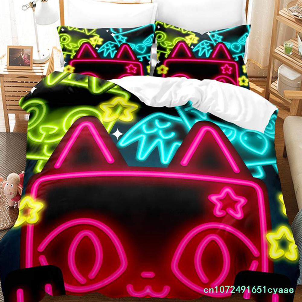Game Pet Simulator X Bedding Set Single Twin Full Queen King Size Bed Set Adult Kid Bedroom Duvetcover Sets Parure De Lit Bed