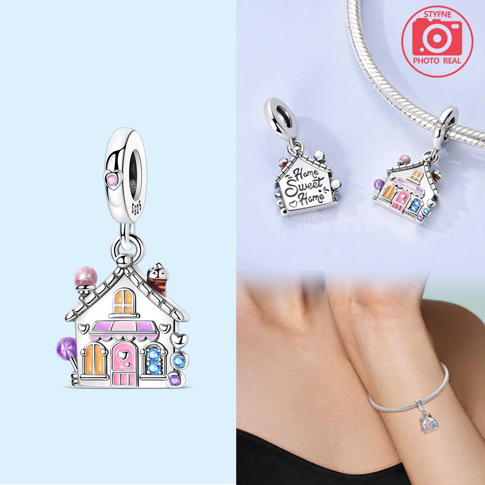 Dreamy Candy House Pendant Copper Plated For Charms Copper Plated Original Bracelet For Jewelry Making