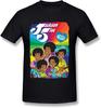 Koszulka z Retro Kreskówkowym Zespołem The Jackson 5