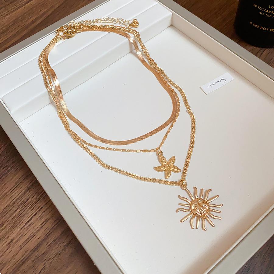 Seaside Vacation Wind Starfish Ocean Series Silver Needle Earrings Summer Personality Temperament Necklace Bracelet Earrings