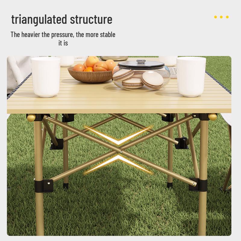 Portable Outdoor Folding Table & Chair Set: Lightweight, Multi-purpose for Camping, Picnics & More