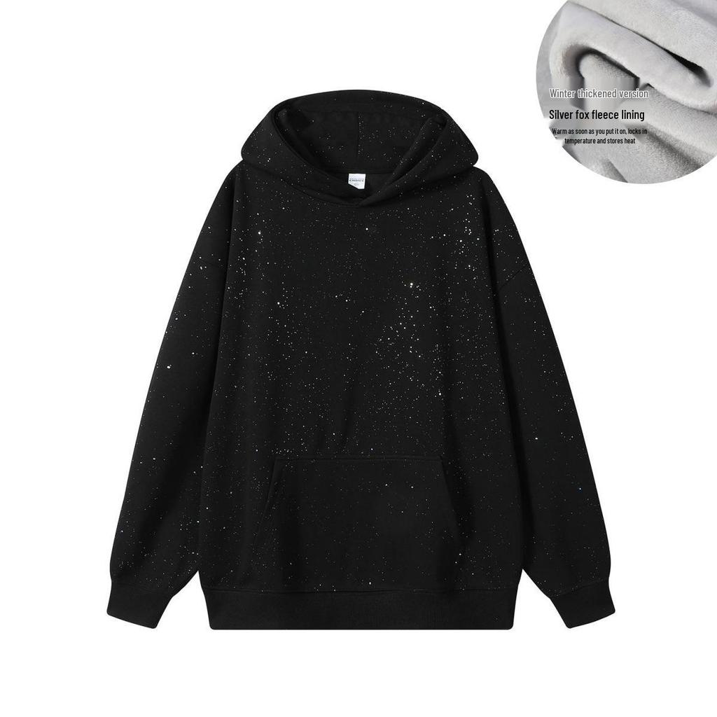 Unisex American Style All-Over Print Heavyweight Hoodie - Autumn/Winter Fashion Brand Top