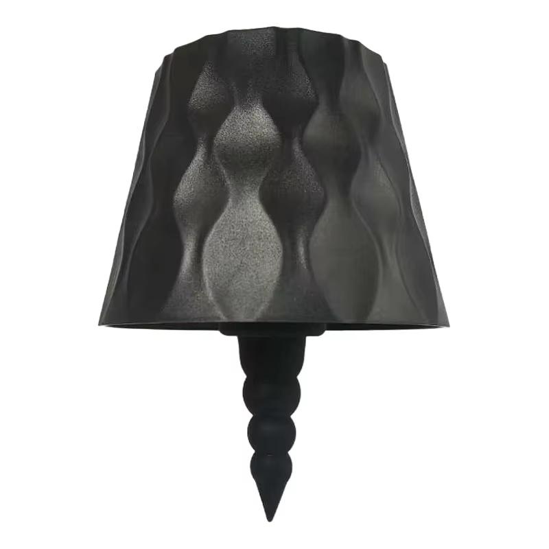 

Беспроводная лампа в виде винной бутылки, зарядка Type-C, сенсорное управление, диммируемый светодиодный настольный светильник, ночник для атмосферы бара, кафе чёрный