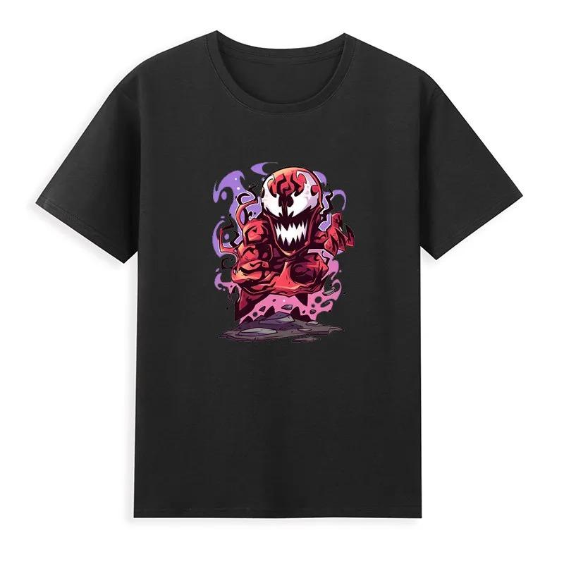 2026 Venom Marvel Peripherieartikel Bedrucktes Kinder-T-Shirt Rundhals Reine Baumwolle Familienkleidung für Eltern und Kinder