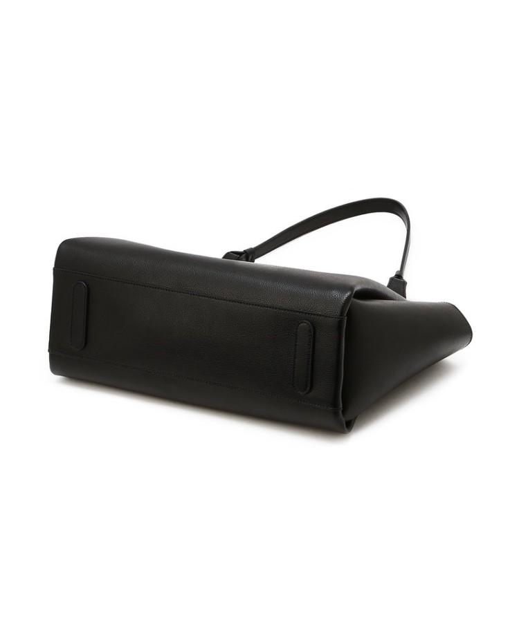 Athe Vanessabruno [Raie] Raie Black Cowhide Shoulder Bag L Aaba6E525Bk
