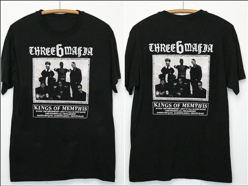 Three 6 Mafia Black Double Side Tshirt Unisex S5XL KK419 XXXXL