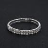 3Pcs/set Fashion Crystal Bridal Jewelry For Women Charm Silver Color Rhinestone Necklace Earrings Bracelet Wedding Party Jewelry