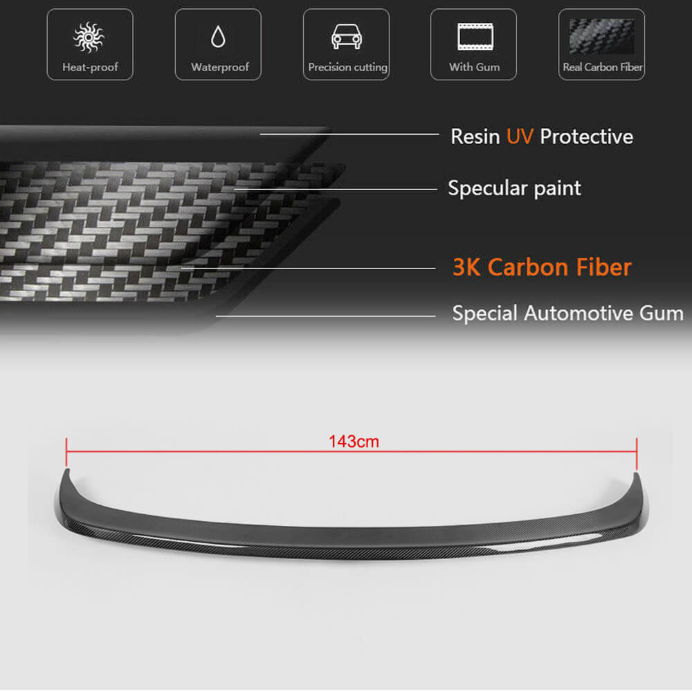Lower Spoiler (for GTI/R HB 2010-2013, Carbon) for Volkswagen Golf 6