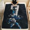 Cristiano Ronaldo Flannel Blanket, High quality Comfortable for All Seasons, Home Decor, Warmth and Comfort