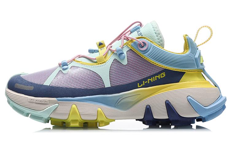 Баскетбольные кроссовки Li Ning Wu Xing 1 Низкие Женские Фиолетово-Сине-Желтые AGBQ104-6 37.5