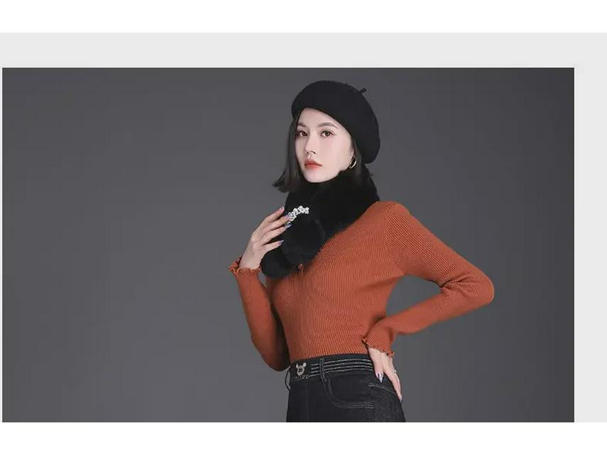 High-Waist Lambskin Flared Jeans: Plush, Thickened, and Warm for Autumn/Winter