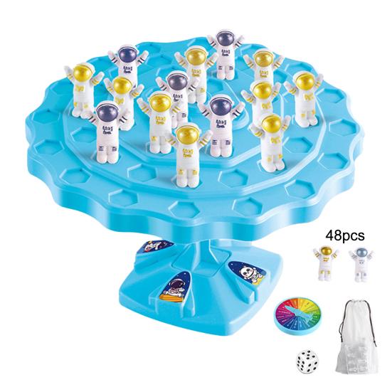 Kids Astronaut Balance Tree Toy Logic Thinking Focus Training Two-Player Frog Balance Game Toddlers Boys Girls Educational Interactive Strategic Board