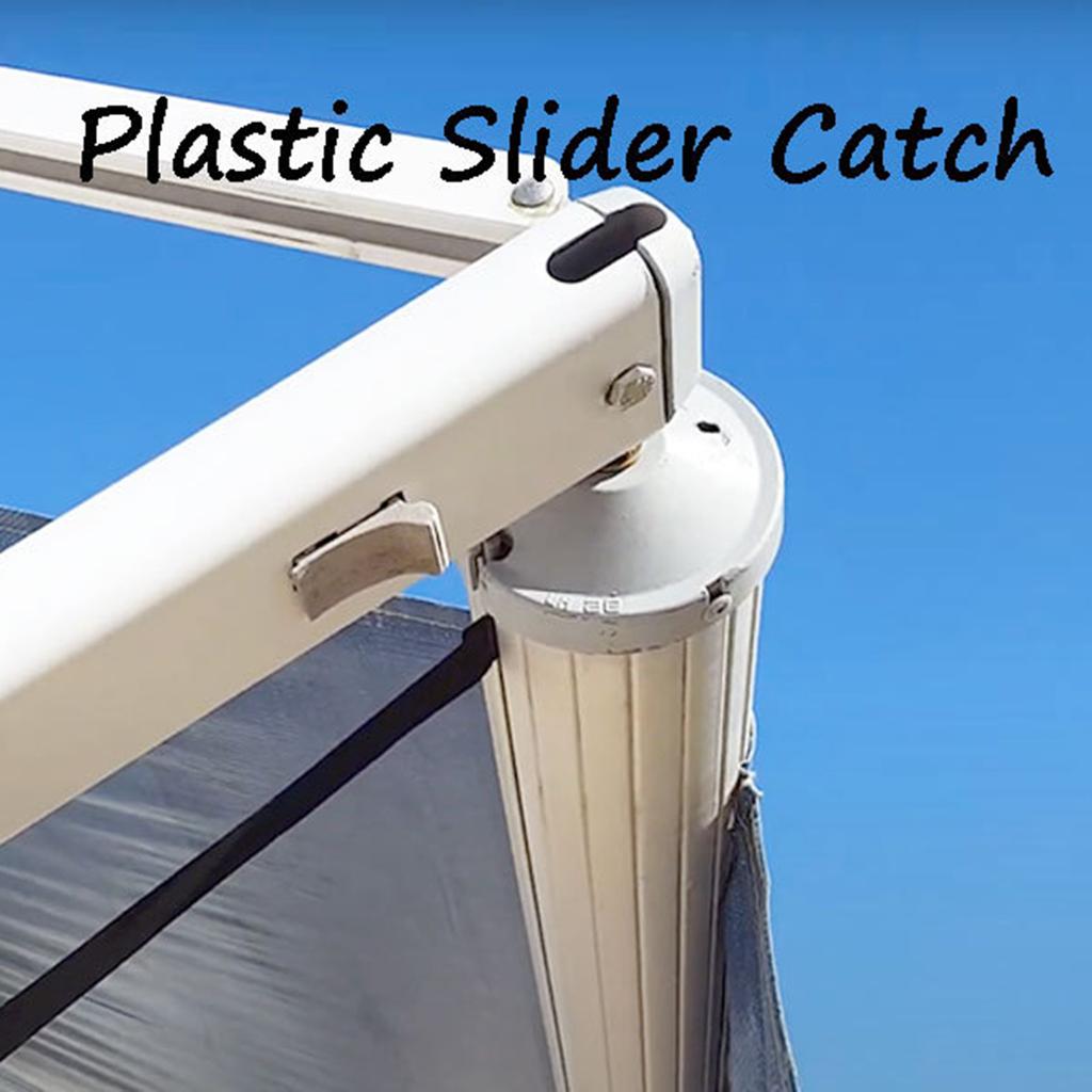 2 Pack S Awning Arm Slider Catch Kit 830472P002 for A&E 8500 9000 Shading Patio Awning Slider Catch Assembly