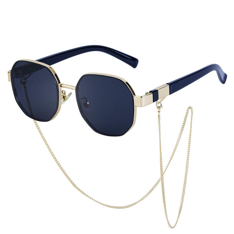 Necklace Strip Sunglasses Women'S Tide Polygonal Sunglasses Women'S Sunglasses