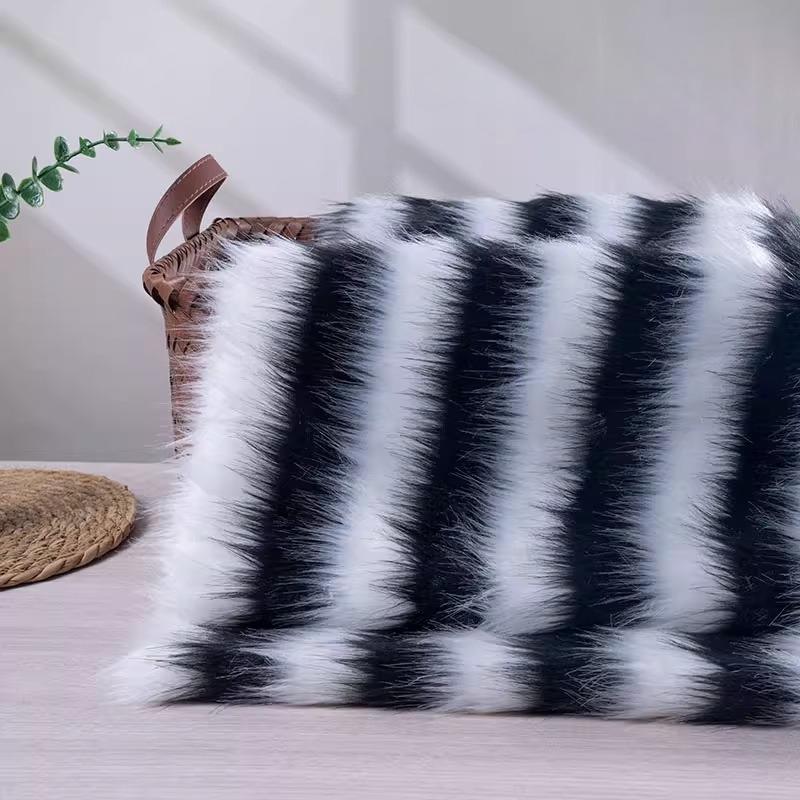 50x160cm 3cm Short Plush Fabric, Striped Plush Fabric, Artificial Fur Display, Shooting Background Toys, DIY Handicrafts