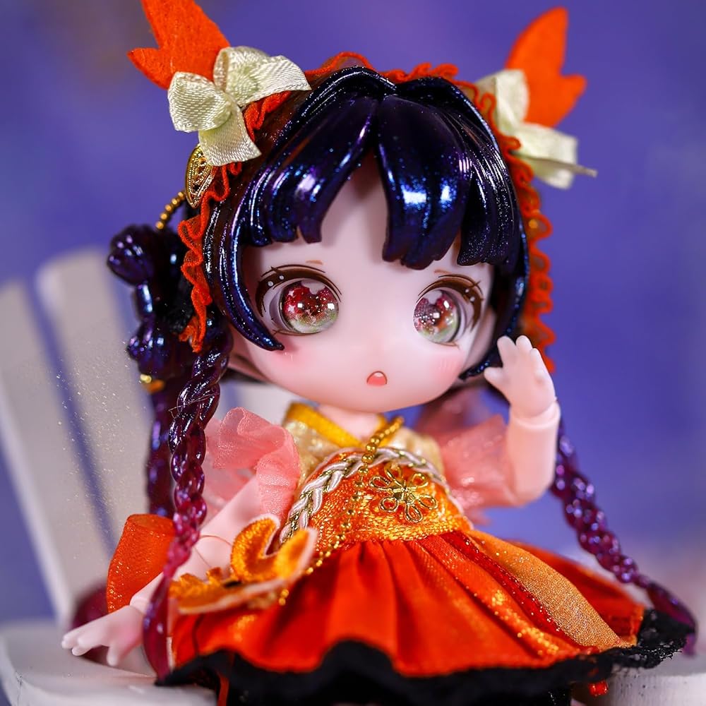 ICY Fortune Days BJD Doll 13cm Anime Style Gift Set Decorative DIY Exercise Collection for Girls 8+ Constellation Cancer