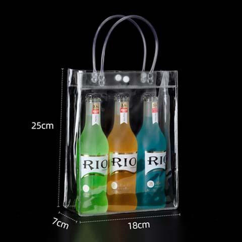 12pcs StoBag Clear PVC Gift Bags With Handles For Small Gifts Party Favor Candy Cake Cookie Packaging And Retail Display