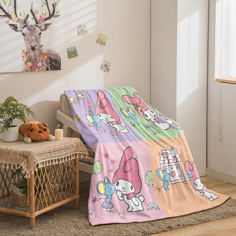 Kulomie Series Flannel Blanket 3D Printed Sofa Blanket Thickened Blanket