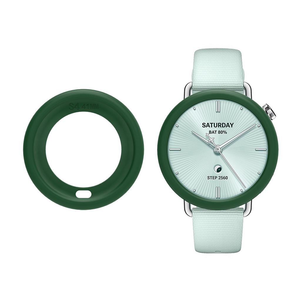 Beskyttelsesdeksel i silikon til Xiaomi Mi Watch S4 41MM Erstatningstilbehør Rammedeksler Skjermbeskyttelsesdeksel hot