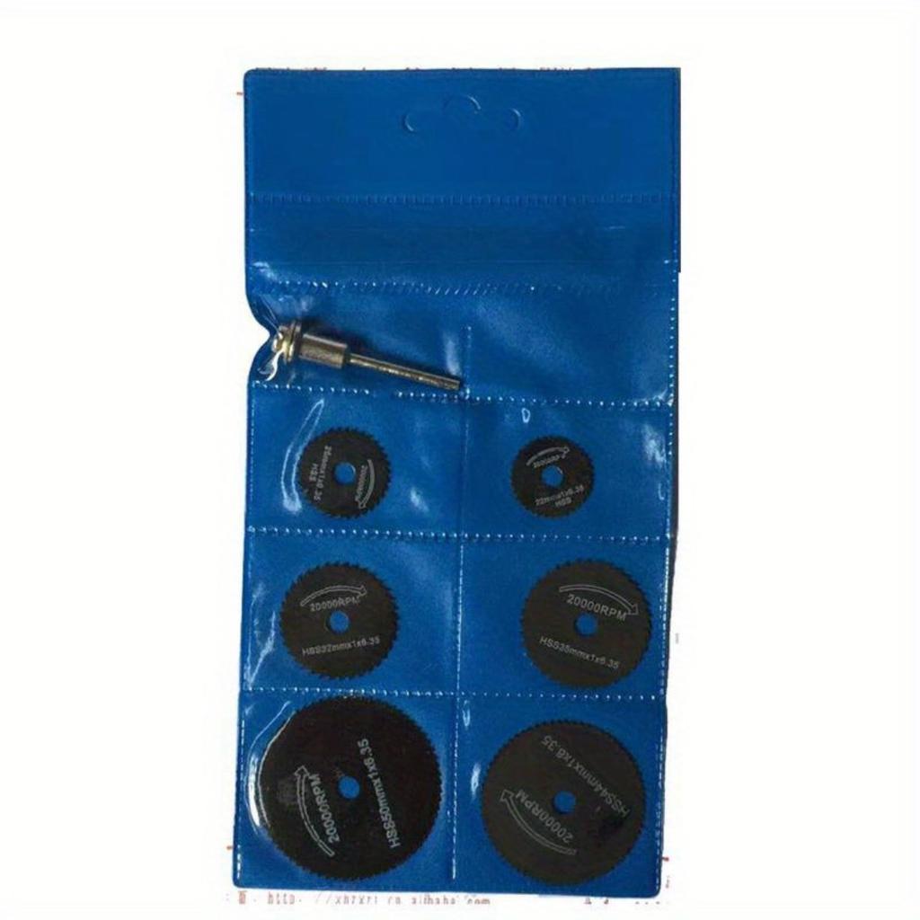 7pcs Woodworking Metal Cutting Blade Electric Drill Circular Saw Blade High-speed Steel Electric Grinder Small Saw Blade Tool Set
