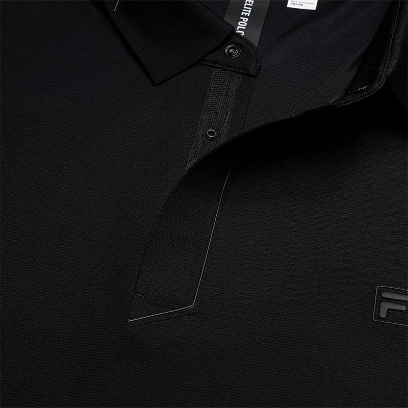 Fila F.C. Cool Touch Moisture Wicking Texture Polo Shirt Men Tops F11M631107FBK