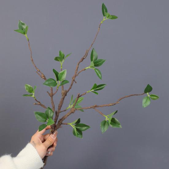 Artificial Green Plants Branch Realistic Fake Eucalyptus Leaf Plants Home Office Party Table Centerpiece Faux Greenery Decoration