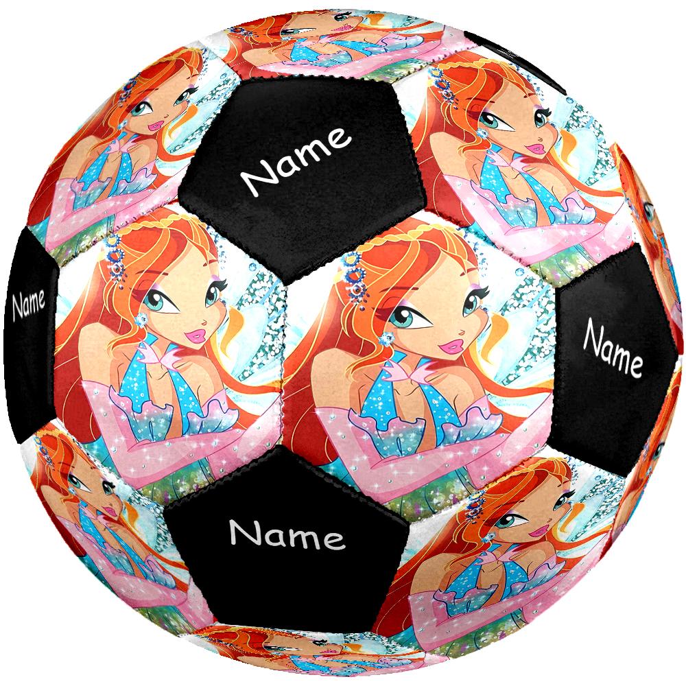 Custom Name Winx Club Theme Size 5 Soccer Ball, Suitable for Both Indoor and Outdoor Matches, a Gift Suitable for Everyone.