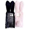 For Motorola Moto G15 4G Case Plush Cute Bunny Winter Fluffy TPU Phone Cover