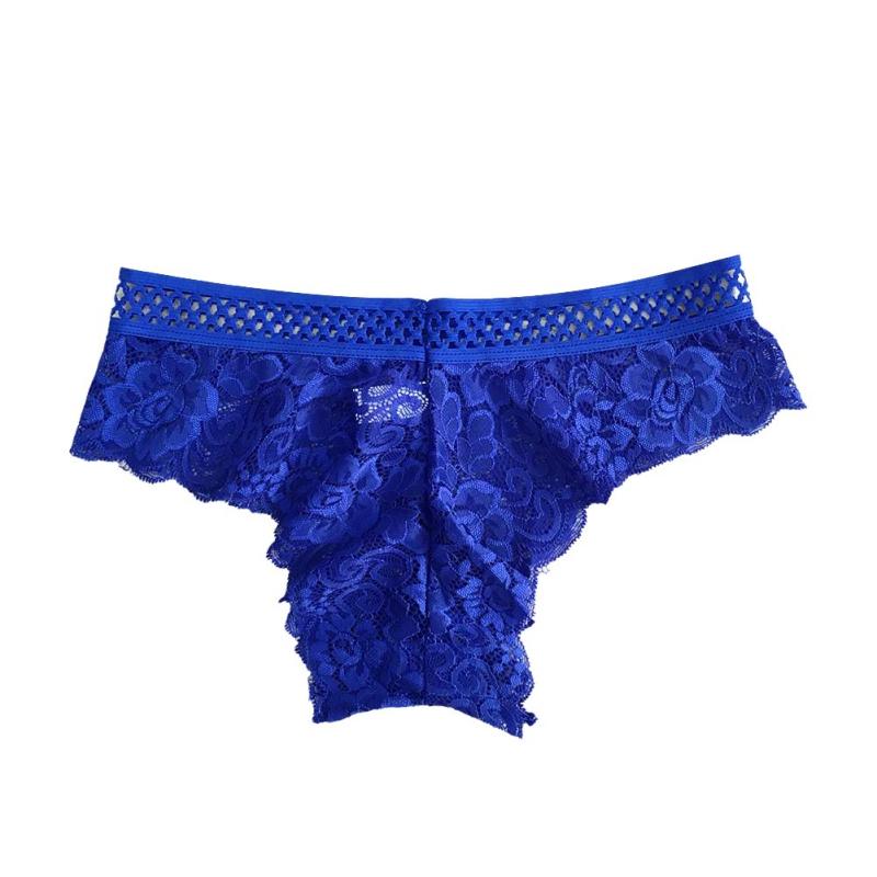 Damen String Tanga Dessous Spitzen Tanga Nahtlos Transparent Höschen