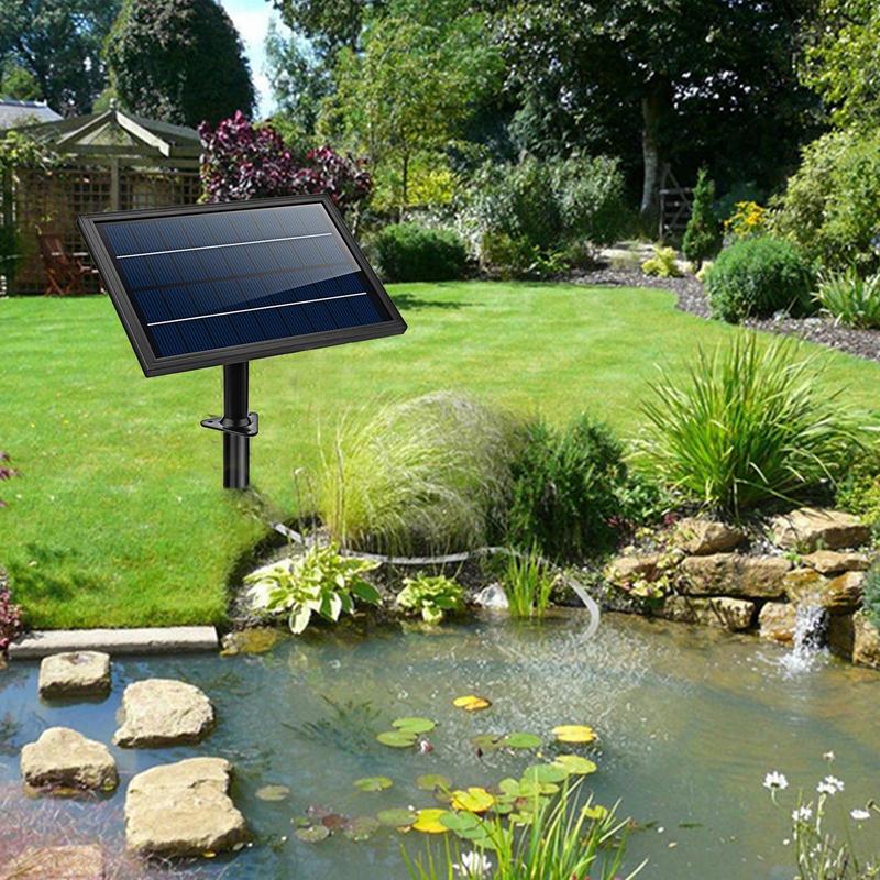 Solar Aerator For Pond 3 Modes Pond Aerator 9V6W Solar Water Pump Adjustable Pond Air Pump For Garden Fish Tank