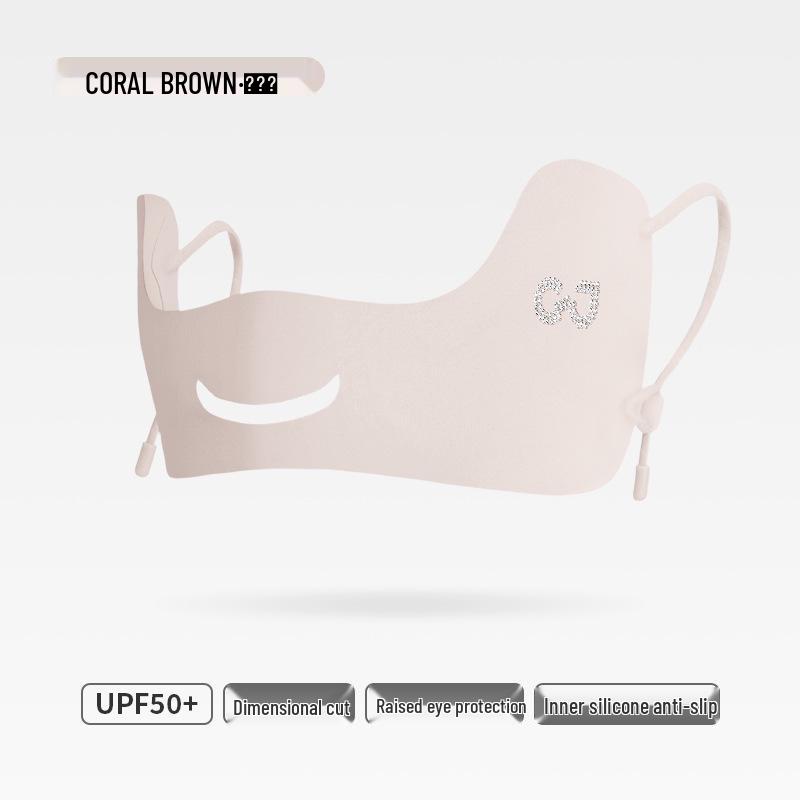 Seamless Butterfly Mask: Women's 24x Sun Protection with Breathable Ice Silk & UV Shield for Eye Corners & Nose