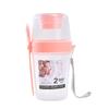 Przenośny plastikowy kubek na sałatkę z widelcem i pokrywką na owoce, warzywa, jogurt 800 ml