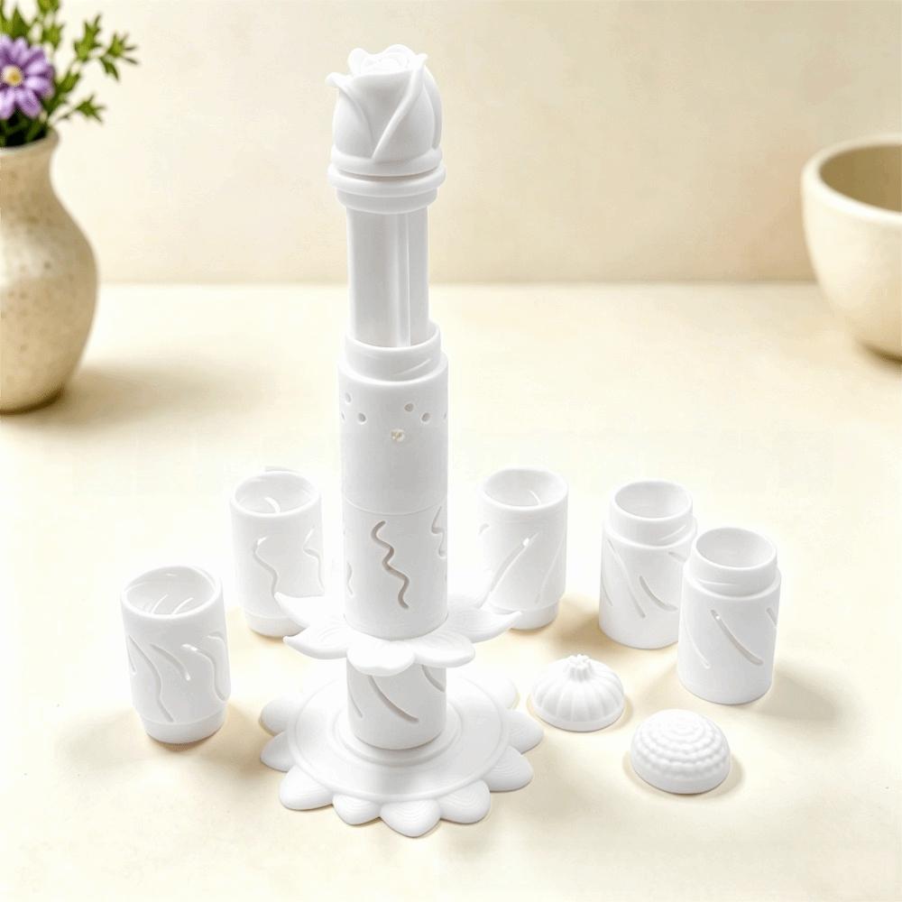 Hollow Tube Mold Clay Bloom Maker Plastic Flower Shaping Tool New Clay Flower Mold