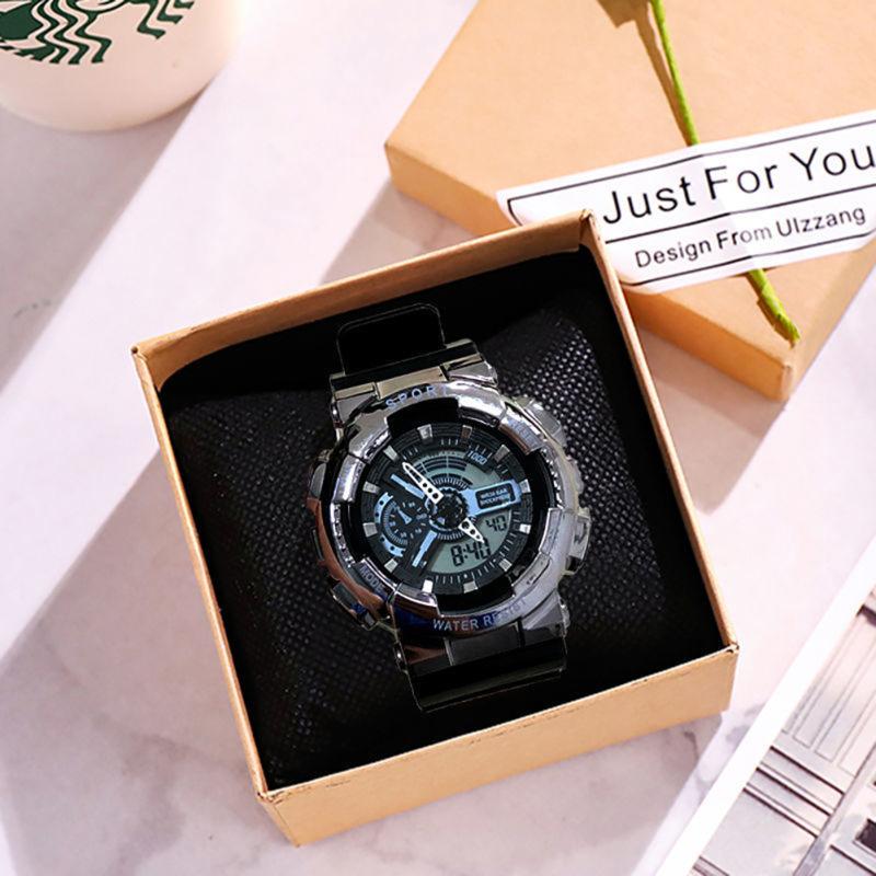 Men Electronic Watch Luxury Waterproof Multi-functional Luminous Sports Wrist Watch With Pu Leather