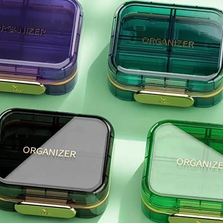 Portable Weekly Pill Organizer - Compact 7-Day Medicine Dispenser