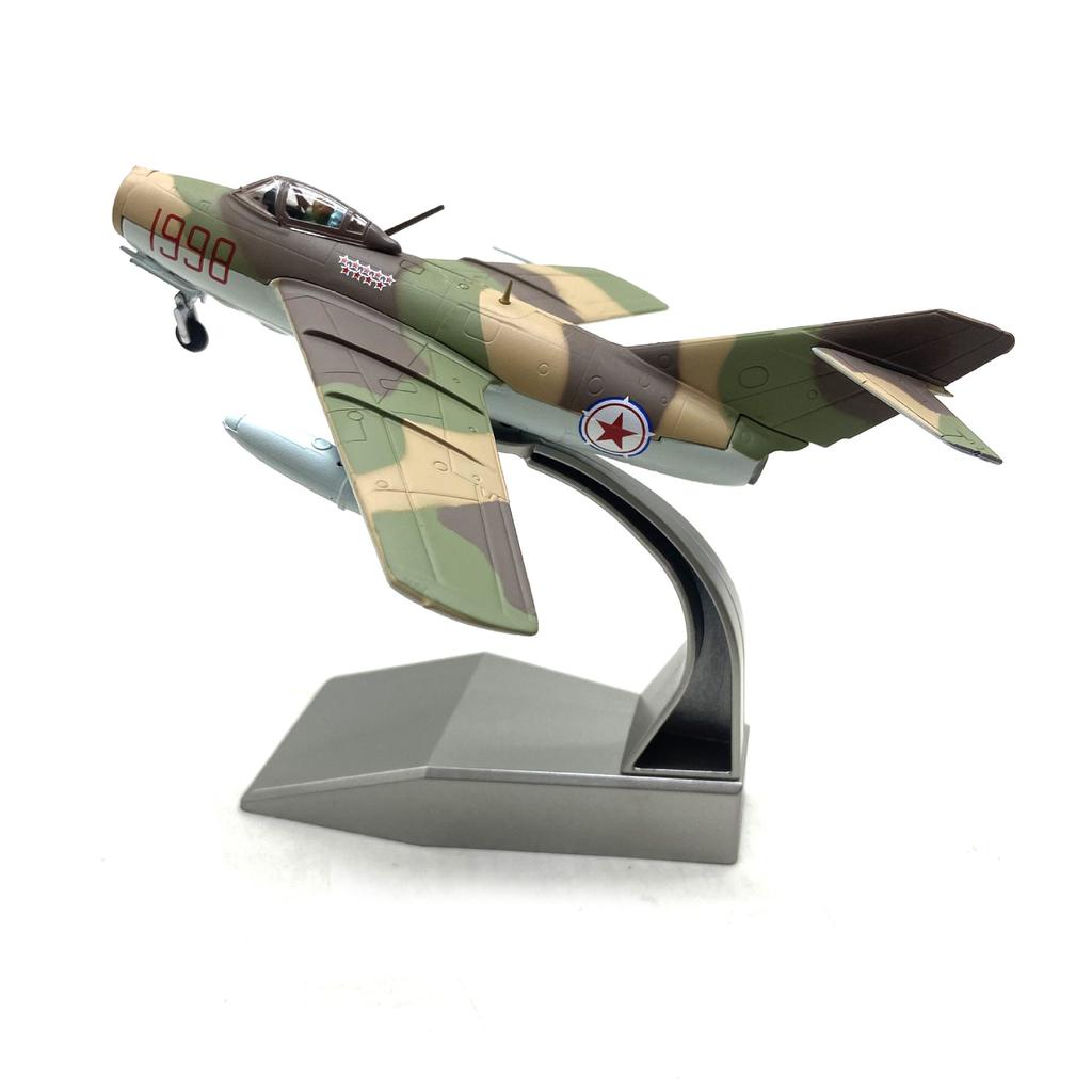Fighter MIG15 Jet Russia Airforce Model with Display Base Alloy Finished Simulation Model Souvenir Gifts Decoration for TV Cabin
