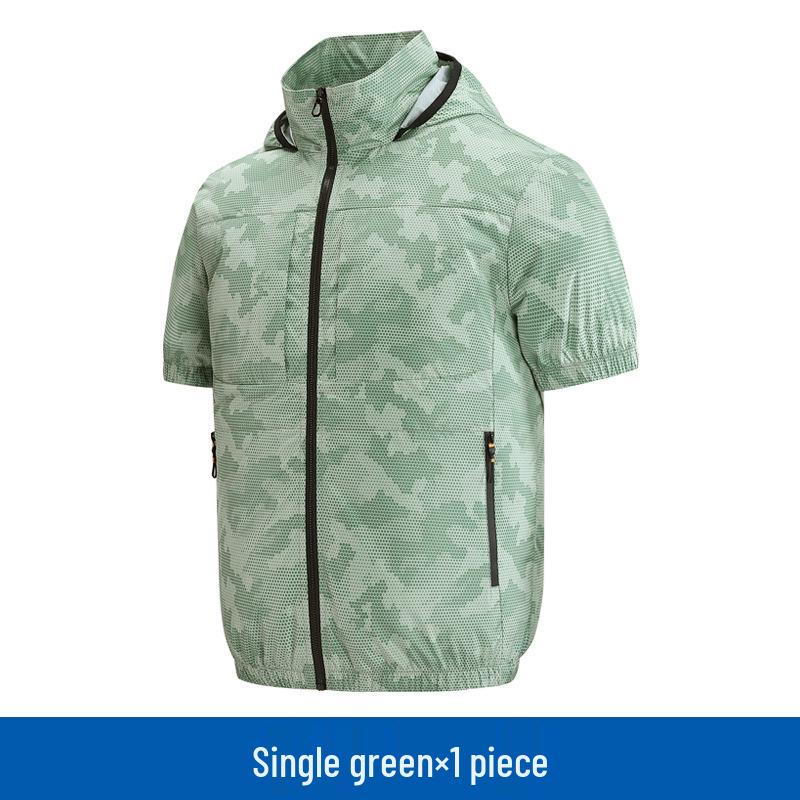 Summer Cooling Suit: High-Tech Fan Vest and Camouflage Fishing Vest for Men