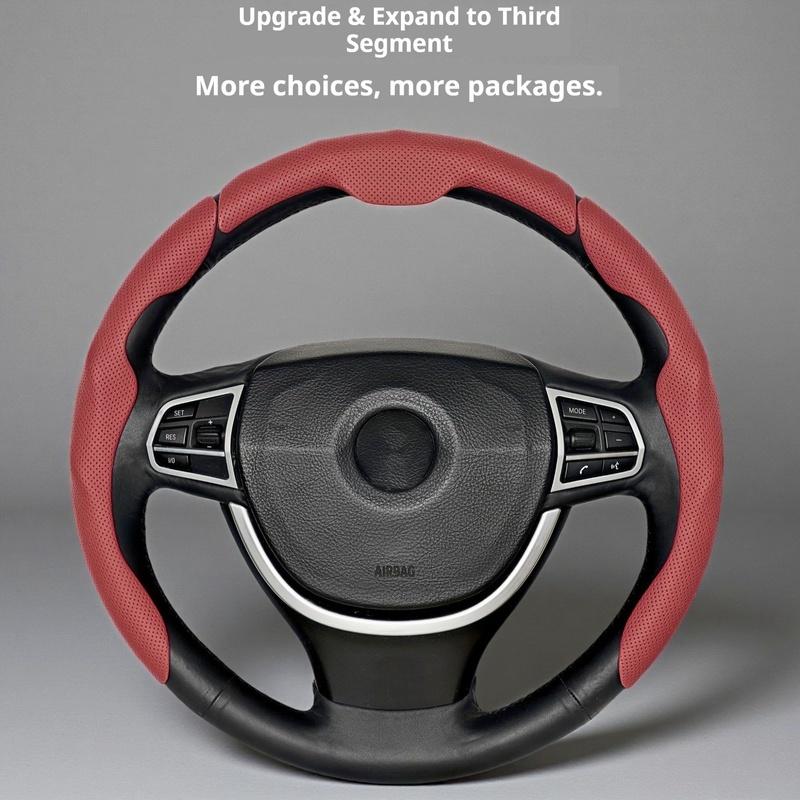 Car In Vehicle Nappa Leather Steering Wheel Cover Universal For Men And Women All Seasons Nonslip Sweatabsorbing Wearresistant