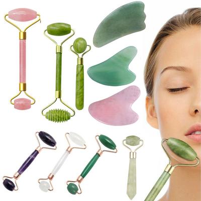 Natural Quartz Beauty Tool Neck Face Massager Guasha Board Body Massager Tool