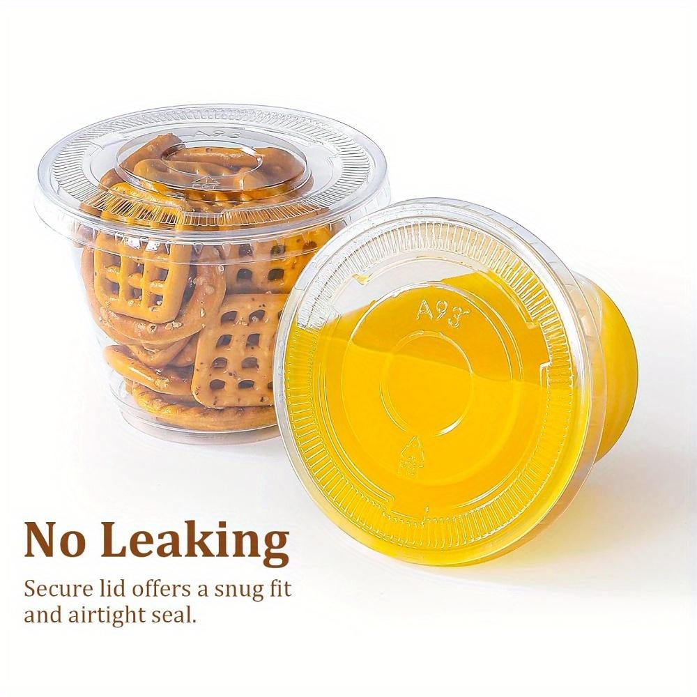 100pcs 9 Oz Clear Plastic Cups with Flat Lids No Hole Disposable Cups with Lids Clear Mini Dessert Cups Plastic Packaging Box Pastry Boxes
